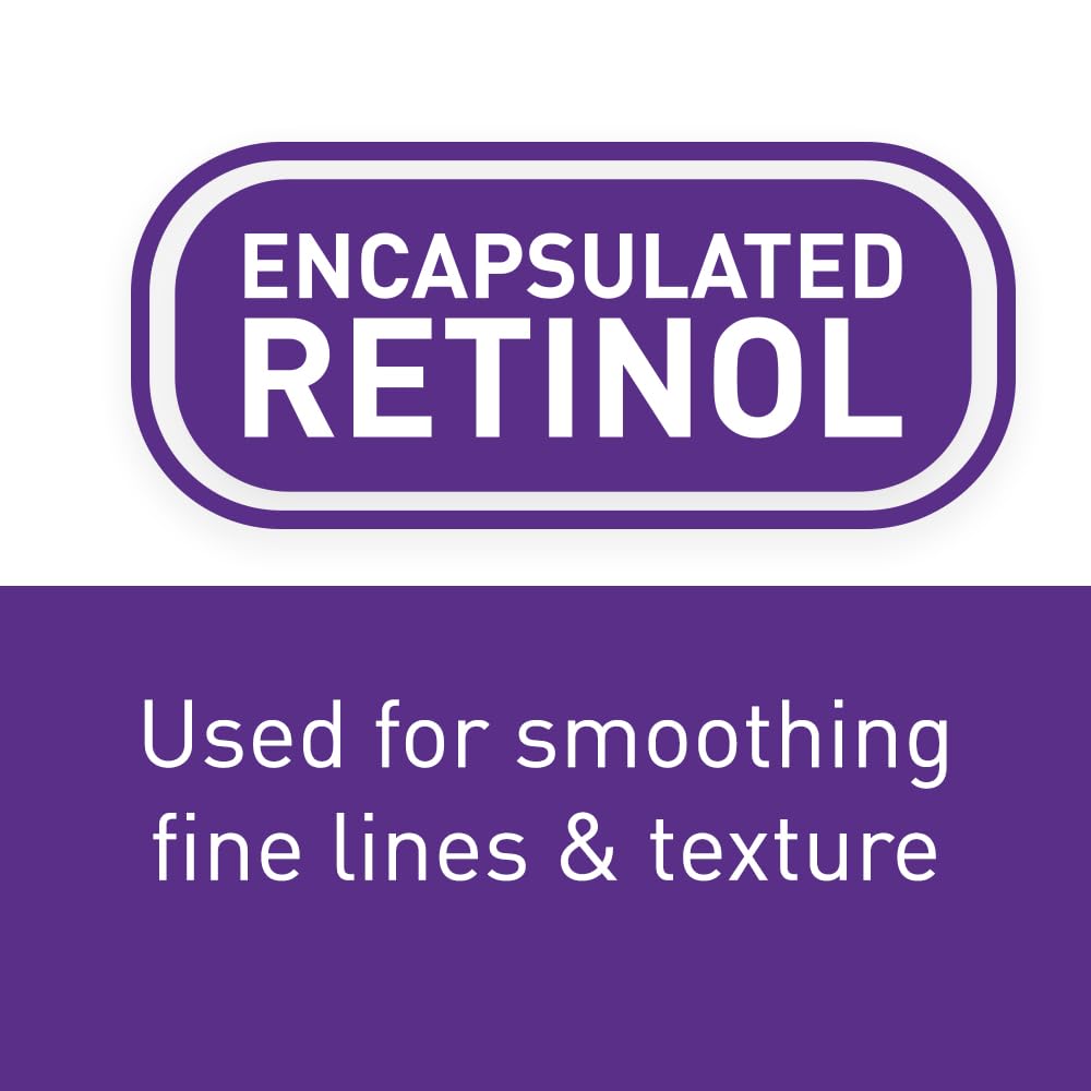 anti Aging Retinol Serum for Face, Encapsulated Retinol with Hyaluronic Acid, Niacinamide & Ceramides, Smooths Wrinkles & Fine Lines, Gentle Skin Brightening Serum, Fragrance Free, 1 Oz