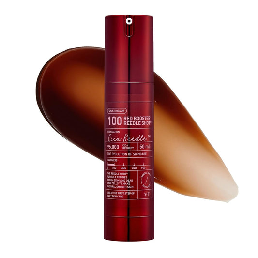 Red Booster Reedle Shot 100, Microneedling Serum with Dragon’S Blood, Exosome, Soothing Relief Serum for Irritated, and Sun-Stressed Skin, Scalp Care, Korean Skincare 1.69 Fl Oz (50Ml)