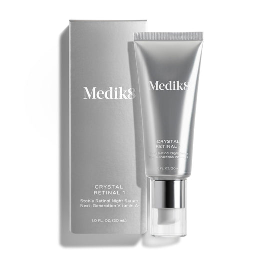 Crystal Retinal 1 - Brightening, Firming, Advanced Skin Retinaldehyde Serum - Smooths Wrinkles - Hyaluronic Acid, Glycerin, Vitamin E - 1 Oz