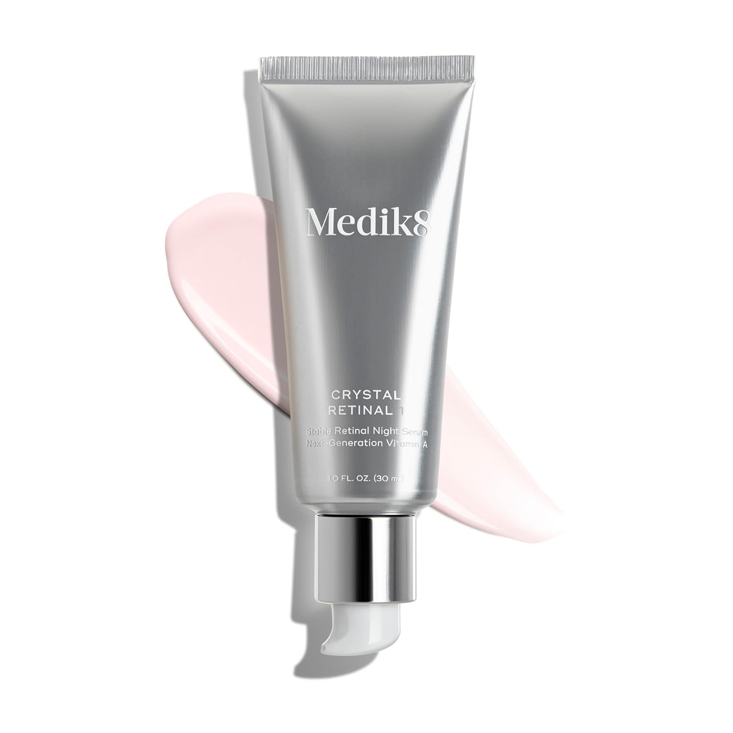 Crystal Retinal 1 - Brightening, Firming, Advanced Skin Retinaldehyde Serum - Smooths Wrinkles - Hyaluronic Acid, Glycerin, Vitamin E - 1 Oz