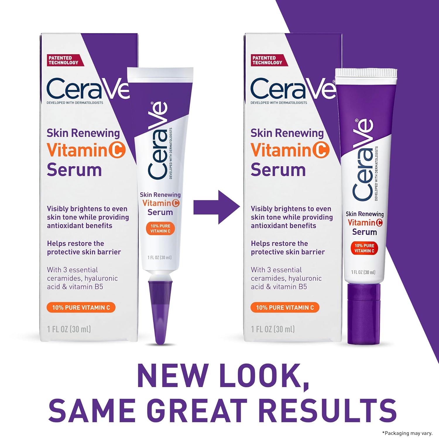 Vitamin C Serum with Hyaluronic Acid, Skin Brightening Serum for Face with 10% Pure Vitamin C, Fragrance Free, 1 Fl. Oz