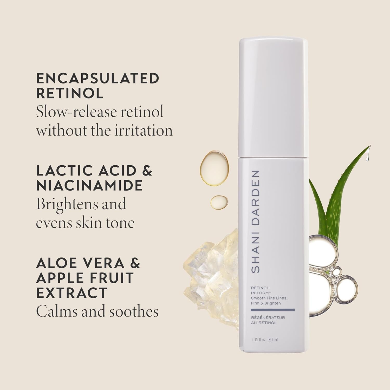 SKIN CARE Retinol Reform Anti-Aging Serum, Resurfacing Retinol Serum for Face and Neck, Helps with Fine Lines and Wrinkles, 1.01 Fl Oz